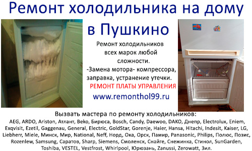 Срочный ремонт холодильника в Пуршкино